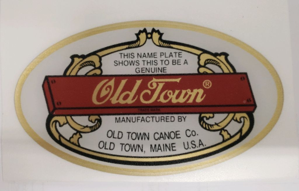 Old Town Canoe Decal Medallion Old town canoe decal medallion