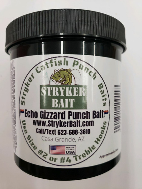Stryker Catfish Punch Bait  ECHO GIZZARD 1/2 GAL