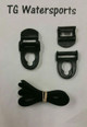 Kayak Seat Strap Clips & Hooks – Replacement Kit For Lifetime & Emotion Kayak Seats, Nylon, 1 Set