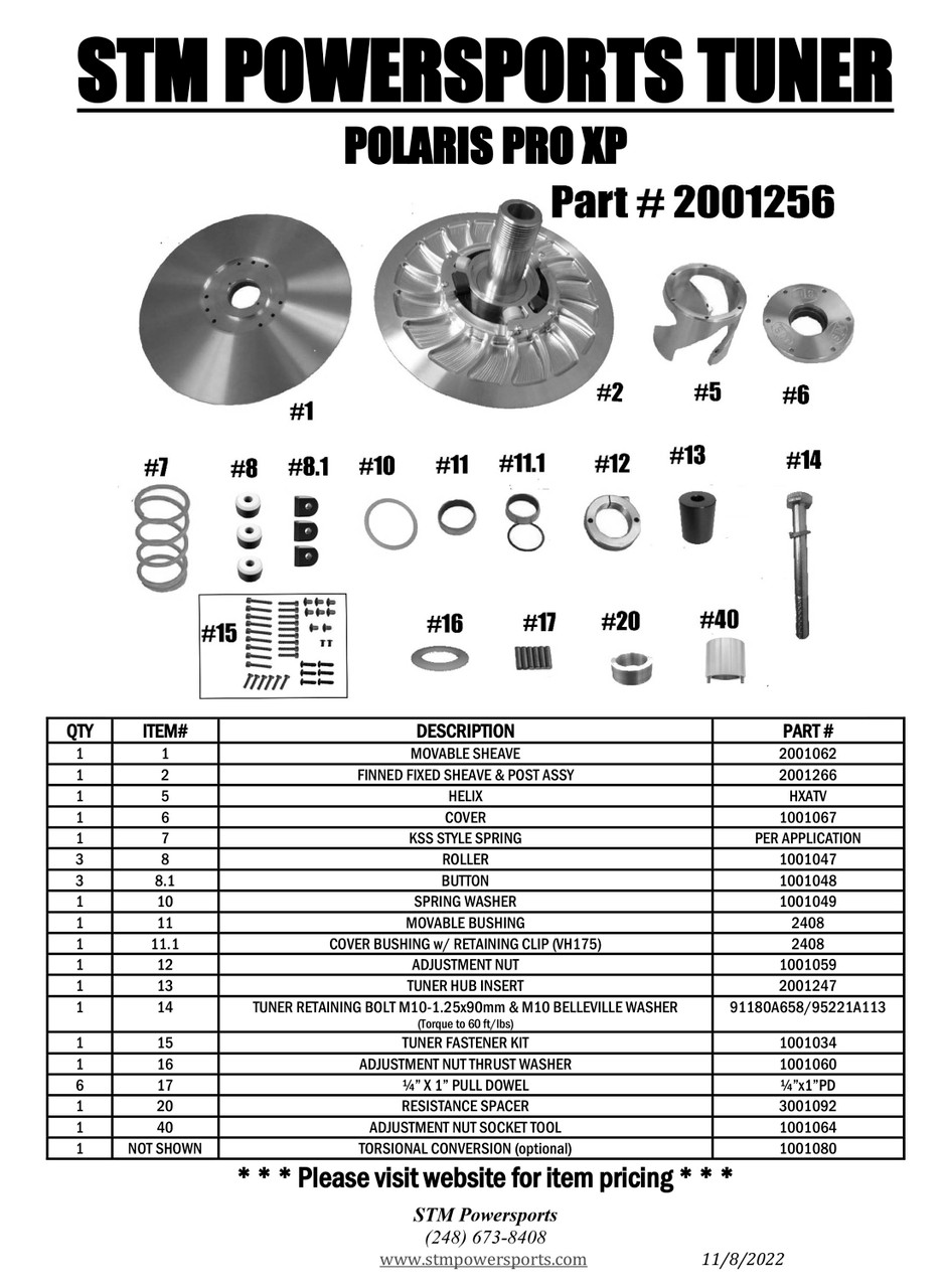 2020 ONLY - Polaris Pro-XP STM Tuner Secondary - STM POWERSPORTS