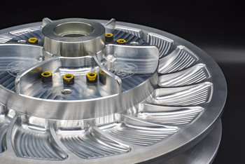 Huge Cooling Fins on the STM Billet Tuner Secondary Clutch for Kawasaki Teryx H2