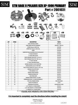 リョウスケ様オーダー STM Rage 8 RZR XP900 / Jagged X Primary - STM POWERSPORTS