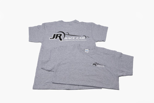 JR Race Car YOUTH T-Shirt - Gray & Black Logo