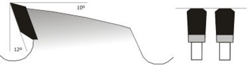 29-01803602 Altecnica 18" x 36T Nail Saw Blade 1" Bore