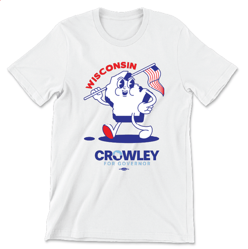 Wisconsin Character (Unisex White Tee)