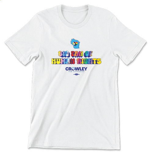 Big Fan of Human Rights (Unisex White Tee)