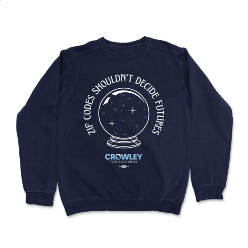Zip Codes (Navy Crewneck Sweater)