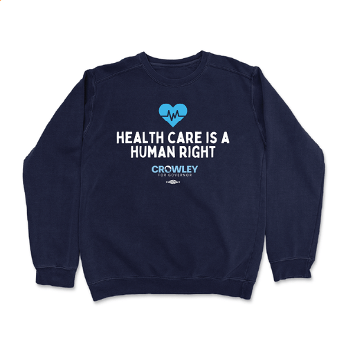 Health Care (Navy Crewneck Sweater)