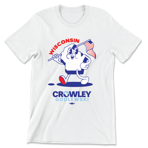 Wisconsin Character (Unisex White Tee)