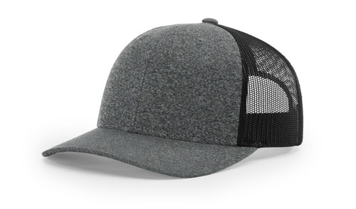 Richardson 115CH Low Pro Heather Trucker Snapback Mesh Adjustable Hat