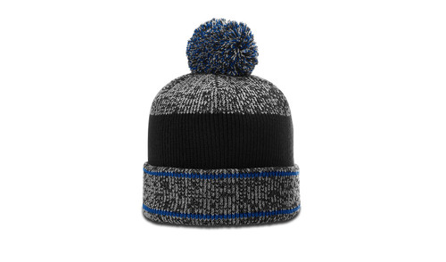 Richardson 148 HEATHERED BEANIE W/ CUFF & POM