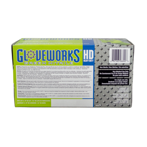 Gloveworks HD Green Nitrile Industrial Latex Free Disposable Work Gloves (1,000 Piece Case - 10 Boxes of 100)