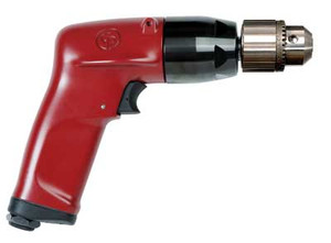 Image of the Chicago Pneumatic CP1117P60 3/8" Pneumatic Air Drill | Key Chuck | 1 HP | 6,000 RPM | 2.5 (ft-lb) Stall Torque | 6151580090, part number 6151580090.
