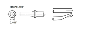 Edging Chisel Shank Round .401" by CP Chicago Pneumatic - A046076 available now at AirToolPro.com