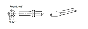 Muffler Cutter Shank Round .401" by CP Chicago Pneumatic - A046077 available now at AirToolPro.com