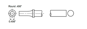 Blank Chisel Shank Round .498" by CP Chicago Pneumatic - A089064 available now at AirToolPro.com
