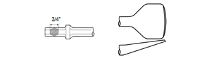 Scraper Shank Hex 3/4" by CP Chicago Pneumatic - 6158040970 available now at AirToolPro.com