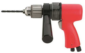 Image of the Sioux Tools DR3P2240 Reversible Pistol Grip Drill | 0.80 HP | 550 RPM | 1/2" Keyed Chuck, part number DR3P2240.