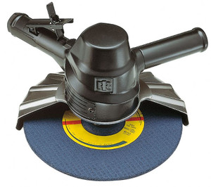 Image of the Ingersoll Rand 88V60P109 Vertical Grinder | 2.1 HP | 6,000 RPM | 5/8" - 11 Thread, 9" Guard | Side Exhaust, part number 88V60P109.