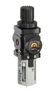 Image of the ARO P39114-400 Relieving Piggyback Filter-Regulator | 1000 Series | 1/8" Port Size | Polycarbonate Bowl | 43 SCFM, part number P39114-400.