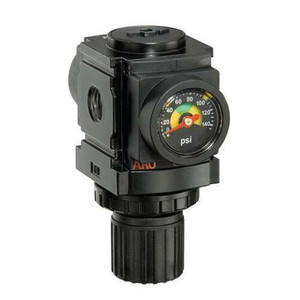 Image of the ARO R37121-600 Relieving Regulator | 1000 Series | 1/4" Port Size | Standard Knob Control | 59 SCFM, part number R37121-600.