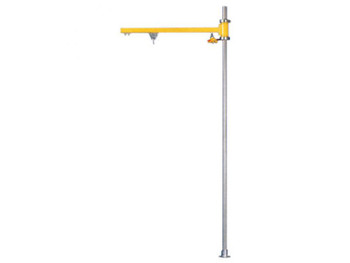 66542 Desoutter Bench mounted Swinging Arm. Height 1600mm / 63", Horizontal stroke 600mm / 19.7". Includes hose hanger, and trolley on roller bearings that can be used to hold a tool balancer.