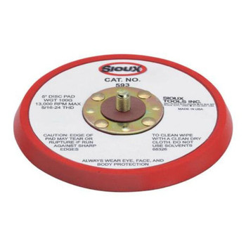 Sioux Tools 593 Orbital Sander Backing Pad | 5" Pad Diameter | PSA Backing | Non-Vacuum