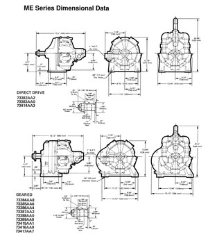 Cleco MEW415M Radial Piston Air Motor | 5.5 hp | 120 rpm