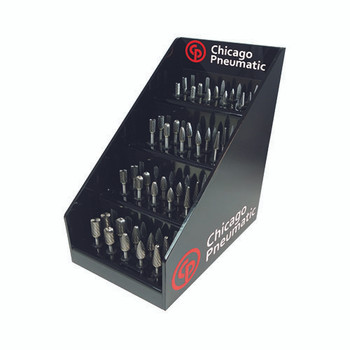 Burr DISPLAY Double cut 6mm Shank 40PC by CP Chicago Pneumatic - 8940171789 available now at AirToolPro.com