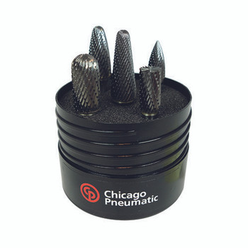 Burr KIT Double cut 6mm Shank 5PC by CP Chicago Pneumatic - 8940171787 available now at AirToolPro.com