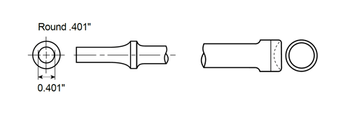 Rivet Removal Shank Round .401" by CP Chicago Pneumatic - A046089 available now at AirToolPro.com