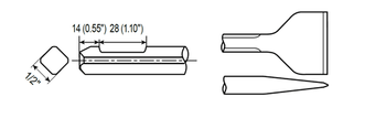 Wide Scaling Shank QTR. OCT. WF 1/2" by CP Chicago Pneumatic - 6158046190 available now at AirToolPro.com