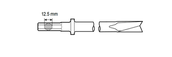 Blade Cutter Shank Hex 12,5mm by CP Chicago Pneumatic - 6150469200 available now at AirToolPro.com