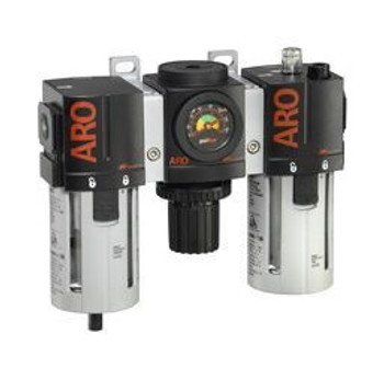 Ingersoll Rand ARO C383D1-811 Filter, Regulator, Lubricator (FRL) 1/2" BSP | 150 CFM | Auto Drain | AirToolPro | Main Image