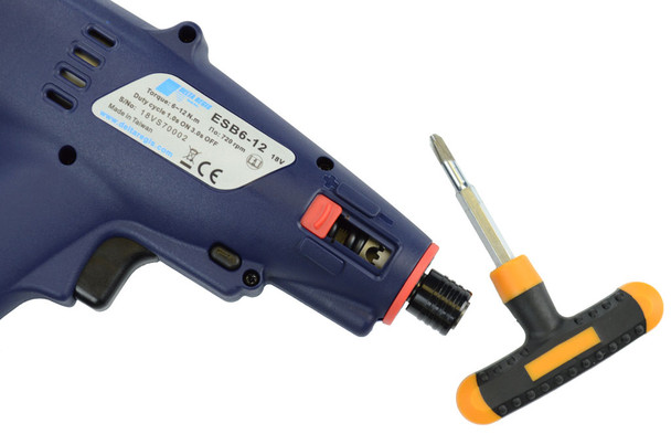 Delta Regis ESB6-12 Cordless Electric Screwdriver | Internal Torque Adjustment | 53-106 in.lbs. | 500-720 rpm