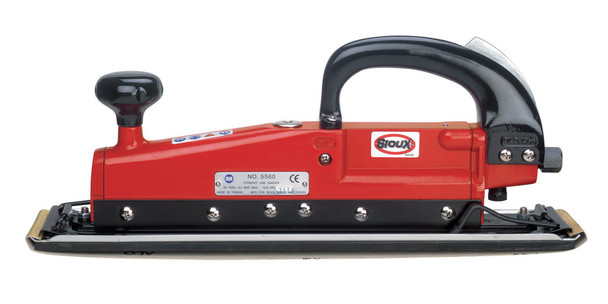 Sioux Tools 5560 Dual Piston Inline Sander | 2500 Stroke | 2-3/4" x 17-1/2" Paper Size | Dual Handles