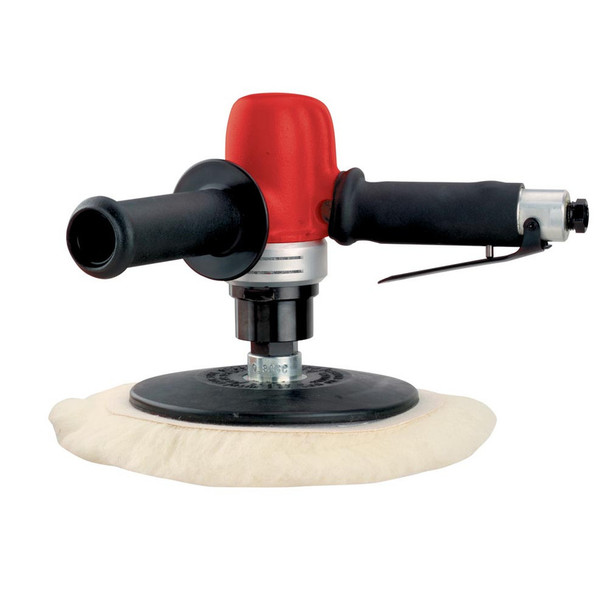 Sioux Tools 1292L Vertical Polisher | 1 HP | 8" Pad | 3,000 RPM | Side Exhaust | Lever Throttle