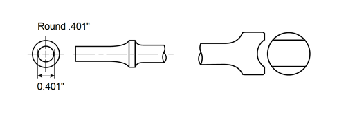 Tie Rod Shank Round .401" by CP Chicago Pneumatic - A046057 available now at AirToolPro.com