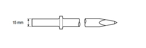 Pick Chisel Shank Round 15mm by CP Chicago Pneumatic - 6150452180 available now at AirToolPro.com