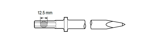 Pick Chisel Shank Hex 12,5mm by CP Chicago Pneumatic - 6150462180 available now at AirToolPro.com