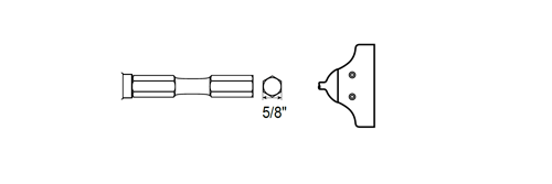 Scraper Shank Hex 5/8" by CP Chicago Pneumatic - 6150029020 available now at AirToolPro.com