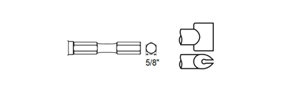 Comb Holder Shank Hex 5/8" by CP Chicago Pneumatic - 6150029030 available now at AirToolPro.com