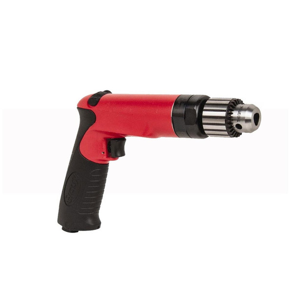 Sioux Tools SDR10P5R3 Reversible Pneumatic Drill | 1 HP | 500 RPM | 3/8" Keyed Chuck