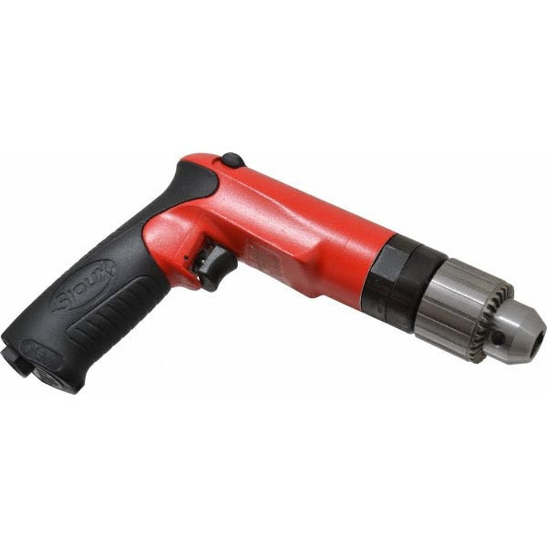 Sioux Tools SDR10P20R4 Reversible Pneumatic Drill | 1 HP | 2000 RPM | 1/2" Keyed Chuck