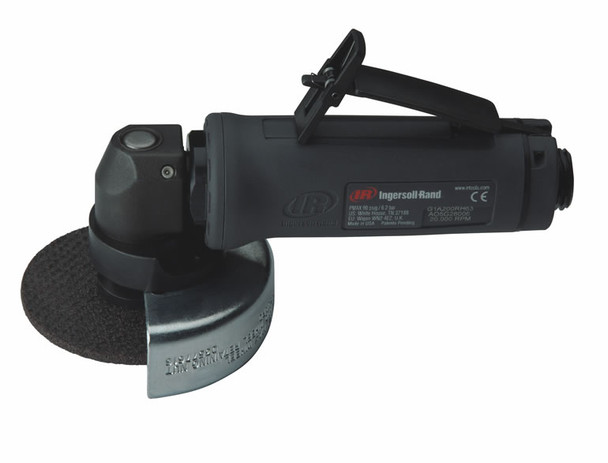 Image of the Ingersoll Rand G1A200RH63 G1 Series Angle Grinder | .40 HP | 20,000 RPM | 3/8" 24 Thread, 3" Guard | Rear Exhaust, part number G1A200RH63.