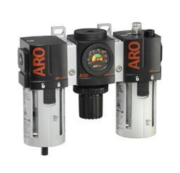 Ingersoll Rand ARO C38331-811 Filter, Regulator, Lubricator (FRL) 3/8" NPT | 99 CFM | Auto Drain