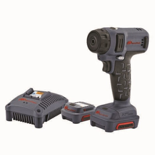 Ingersoll Rand D1410-K2 Cordless Screwdriver Tool Kit | 1/4" Hex Drive | 205 in-Lbs