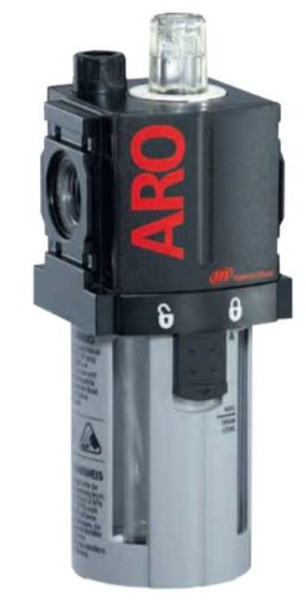 ARO L36221-100 1/4" Lubricator | 1500 Series | Polycarbonate Bowl with Guard | 51 SCFM