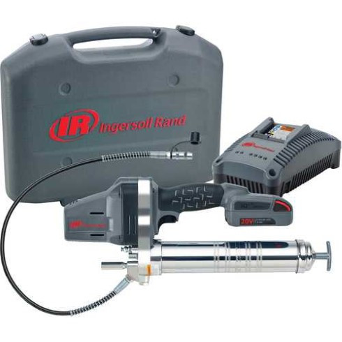 Image of the Ingersoll Rand LUB5130-K12 Cordless Grease Gun Tool Kit | 20 DC Voltage | 6250 Pressure PSI, part number LUB5130-K12.