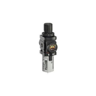 ARO P39124-404 Relieving Piggyback Filter-Regulator | 1000 Series | 1/4" Port Size | Polycarbonate Bowl | 47 SCFM